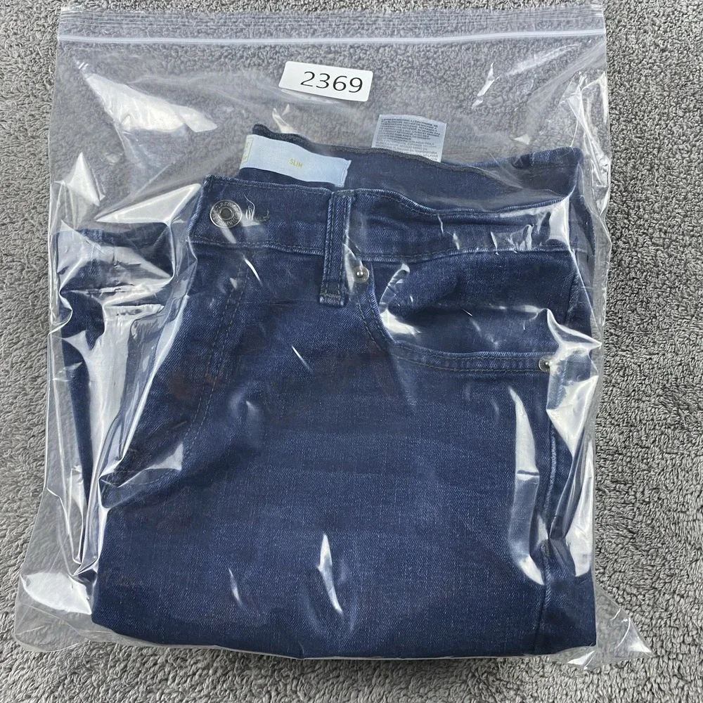 Signature by‎ Levis Gold Slim Fit Jeans Mens 30x30 Blue Dark Wash Low Rise